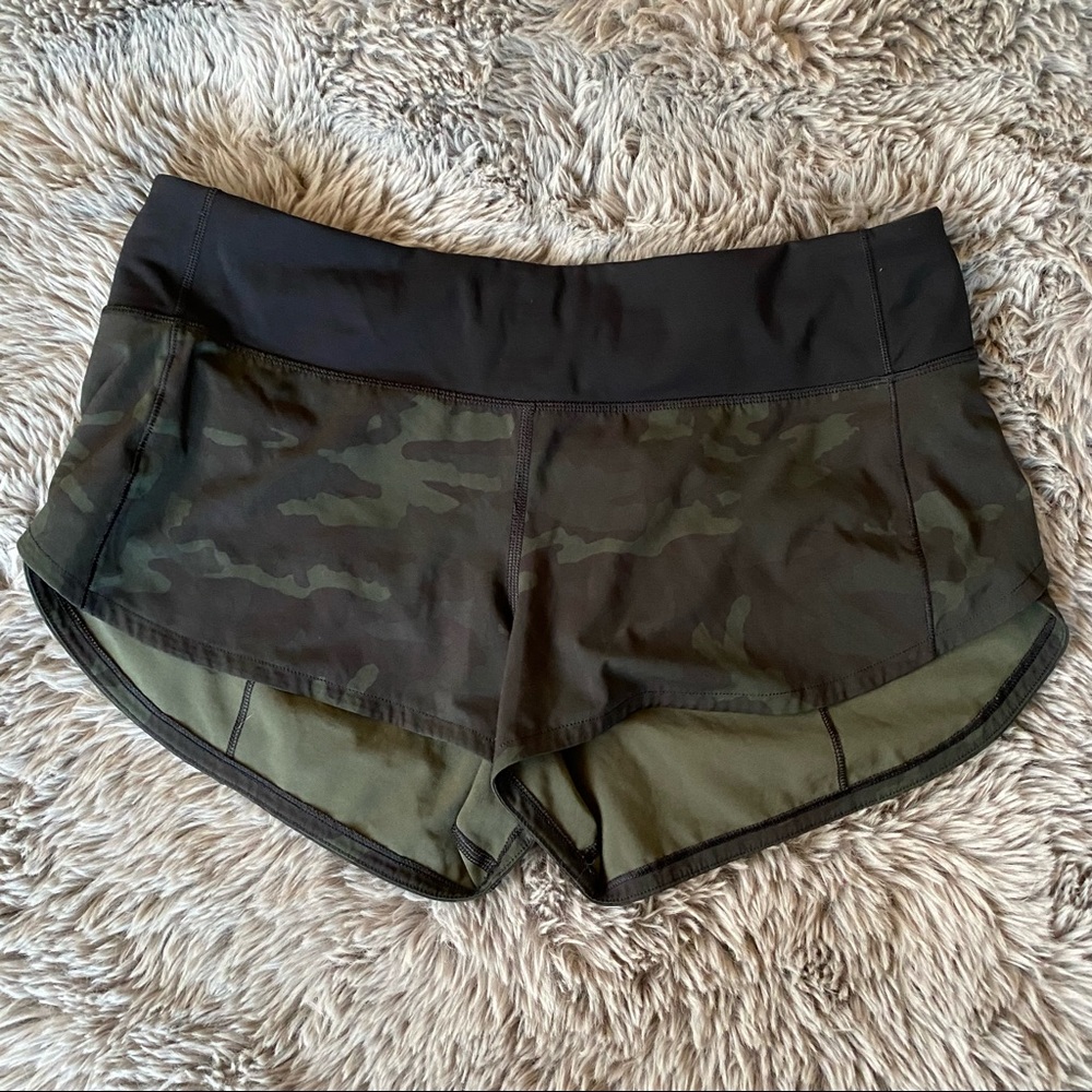 SOLD Lululemon Camo Speed up Shorts